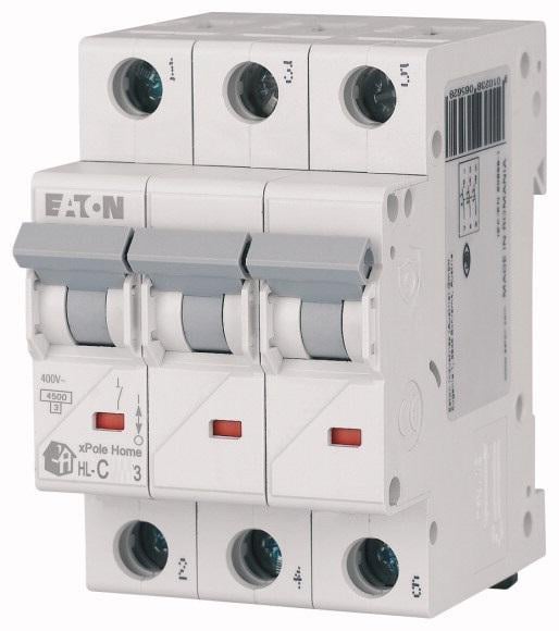 Автоматичний вимикач Eaton 3п 63A HL-C63/3 4,5 kA (28491465)