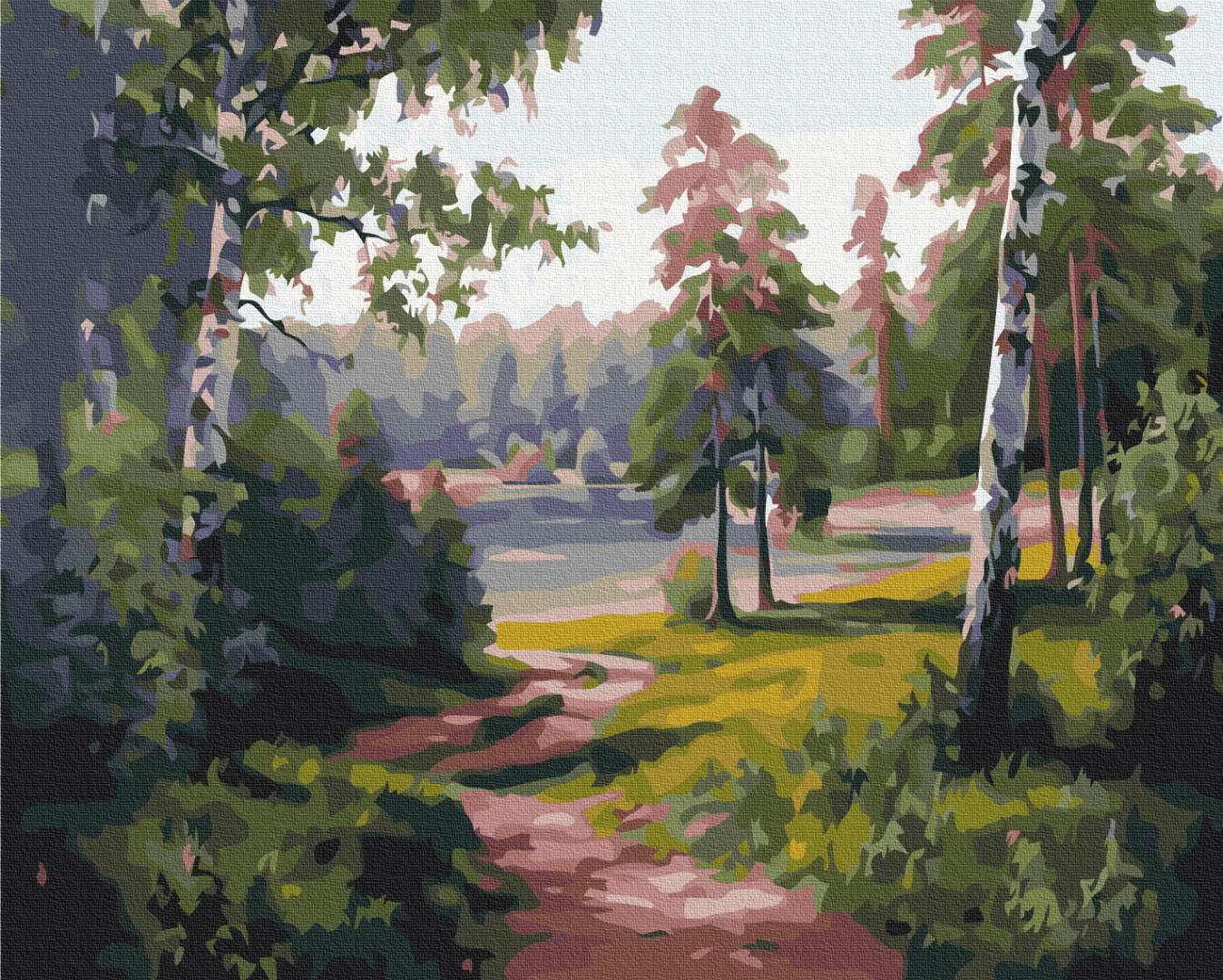 Картина по номерам Brushme Березовая долина 40x50 см (BS52676)