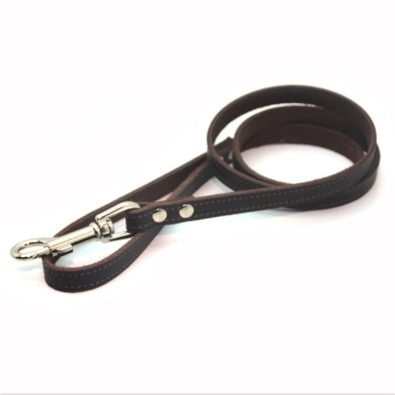 Повідець для собак і котів Zoo-hunt Весна шкіряний 1,4/120 см Коричневий - фото 1 Повідець для собак і котів Zoo-hunt Весна шкіряний 1,4/120 см Коричневий - фото 1