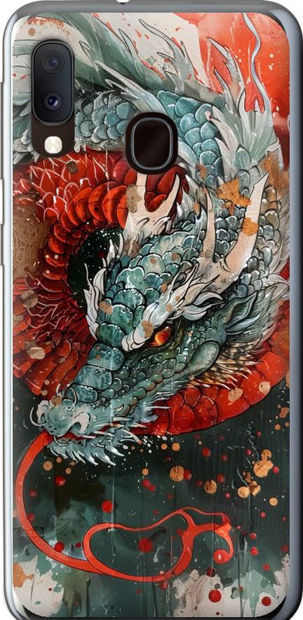 Чехол на Samsung Galaxy A20e A202F Стихия огня (6101t-1709-42517)