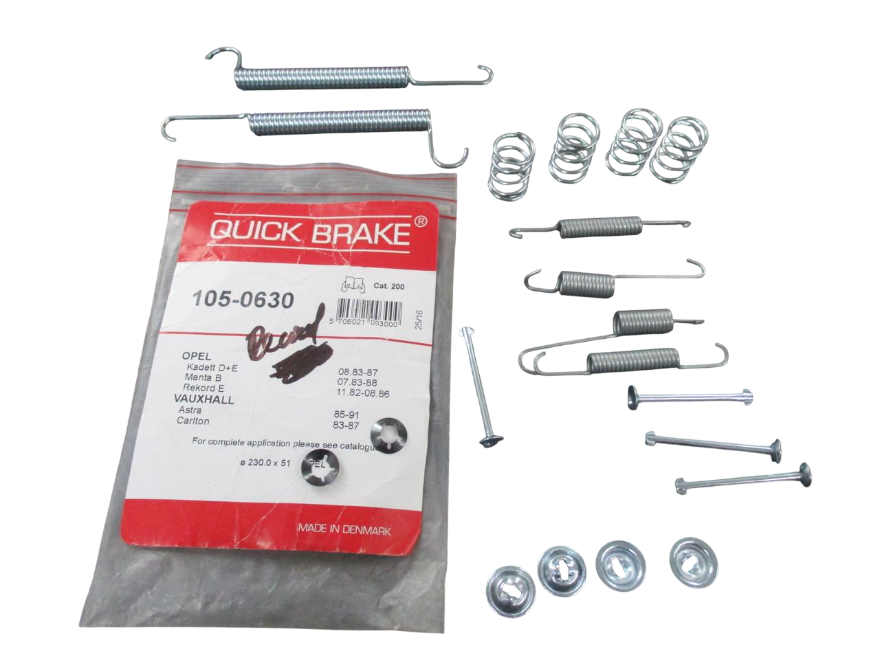 Комплект пружин задних колодок QUICK BRAKE 105-0630 OPEL KADETT E/D/REKORD (3085960936)