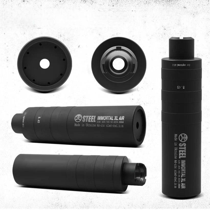 Глушитель Steel IMMORTAL XL AIR for AK12 (29045777) - фото 2 Глушитель Steel IMMORTAL XL AIR for AK12 (29045777) - фото 2