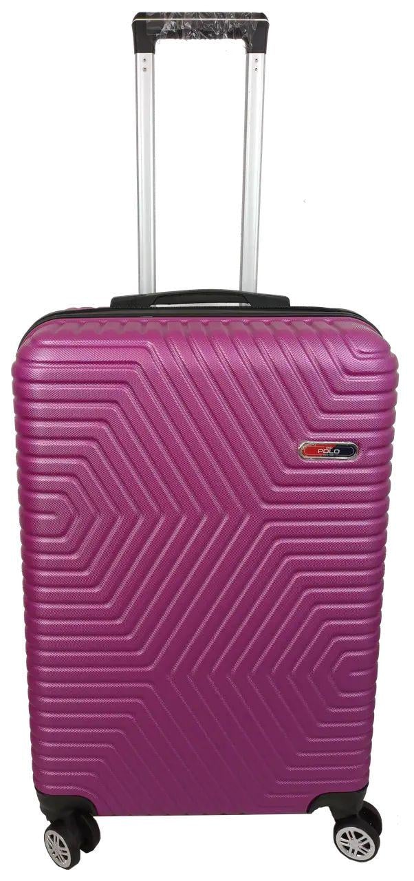 Валіза пластикова GD Polo середня 70 л Темно-рожевий (60k001 medium dark pink)