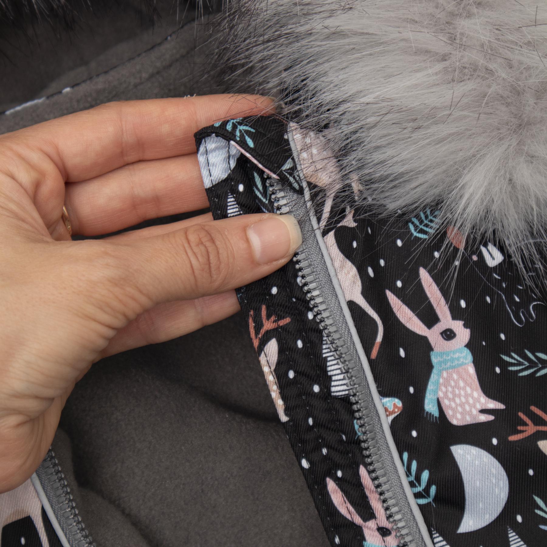 Детский зимний комбинезон с капюшоном DoRechi Аполло с мехом 80 см Волшебный лес (21482) - фото 7