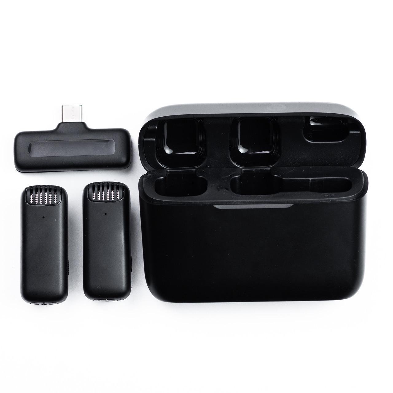 Микрофоны петличные для телефона беспроводные Bluetooth с шумоподавлением 2 шт. (HP176096) Микрофоны петличные для телефона беспроводные Bluetooth с шумоподавлением 2 шт. (HP176096)