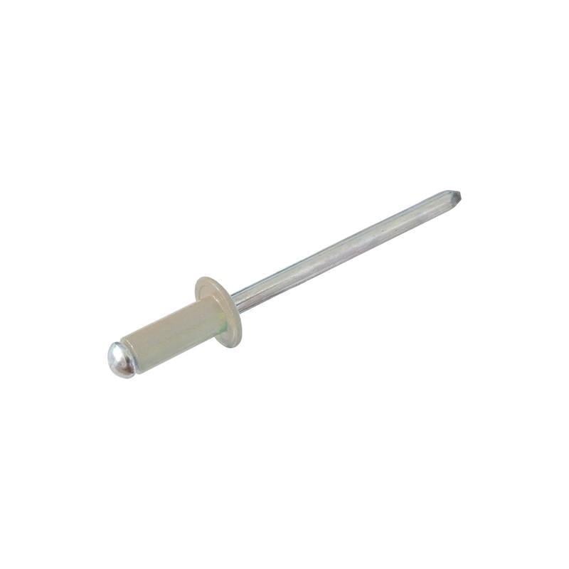 Заклепка Rivettop RF ISO15977 4х10 мм RAL1015 прижим 4-6 мм алюминий/сталь плоская головка 1000 шт. (97мм RAL0000974010AA0)