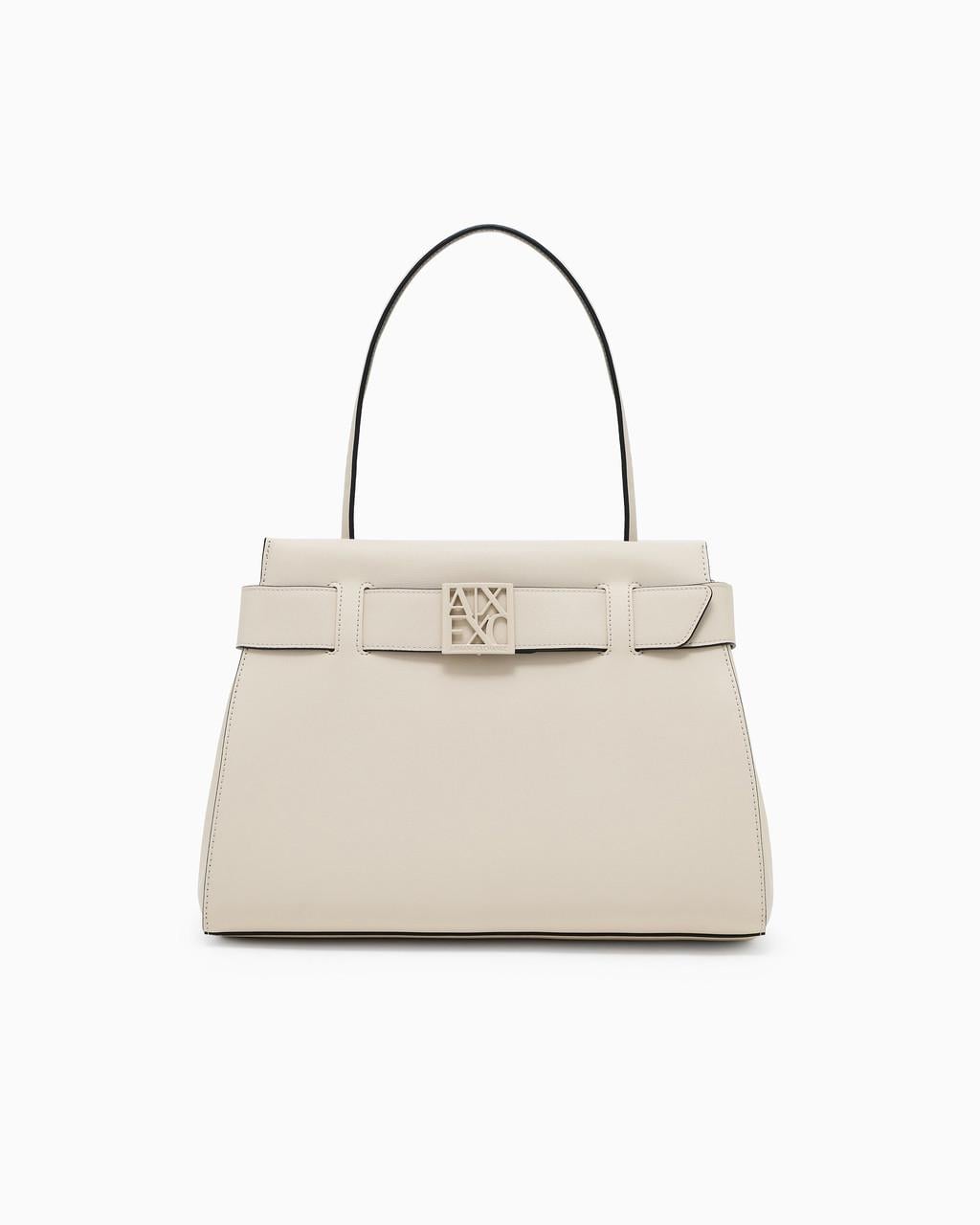 Женская сумка Armani Exchange Handbag with small large logo Бежевый (2841533746)
