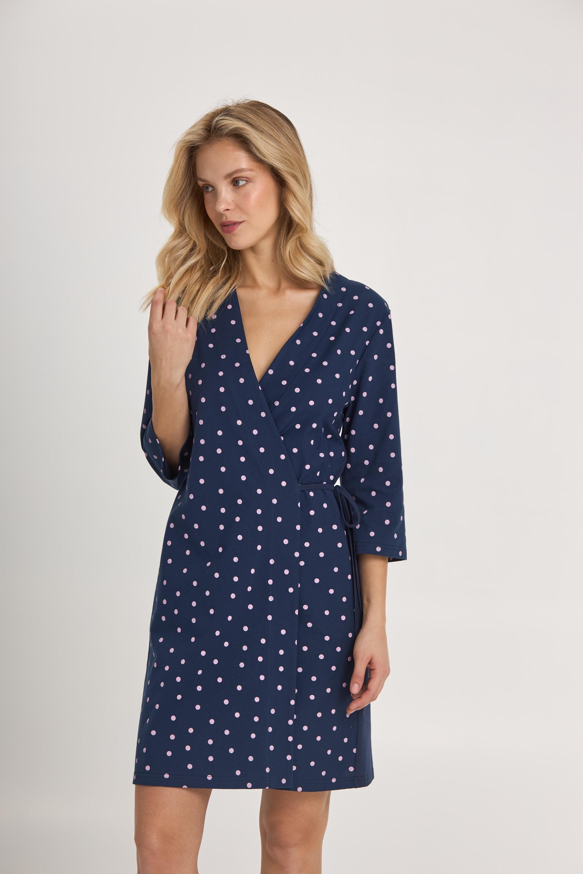 Халат женский Ellen Rosy Raindrops LGK 201/13/01 M Синий Халат женский Ellen Rosy Raindrops LGK 201/13/01 M Синий