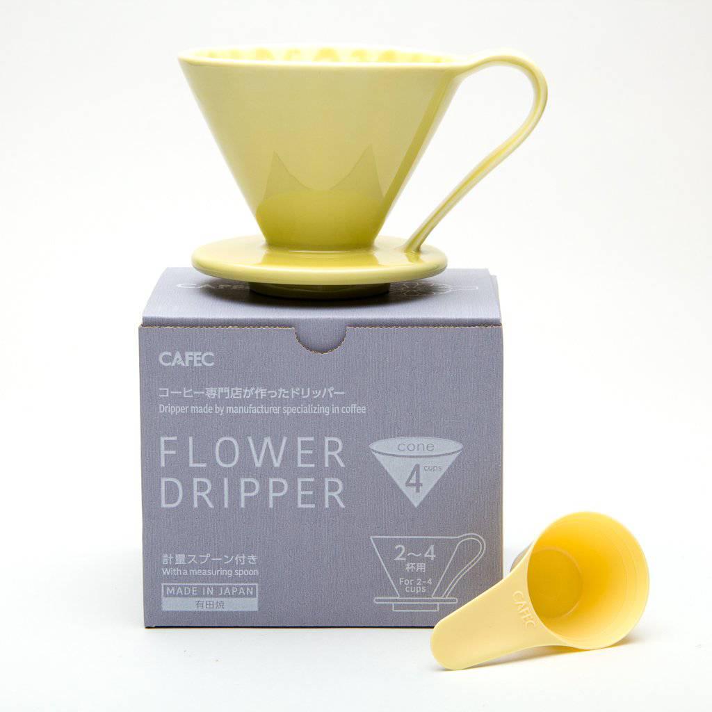 Пуровер Cafec Arita Ware Flower Dripper Cup4 Yellow