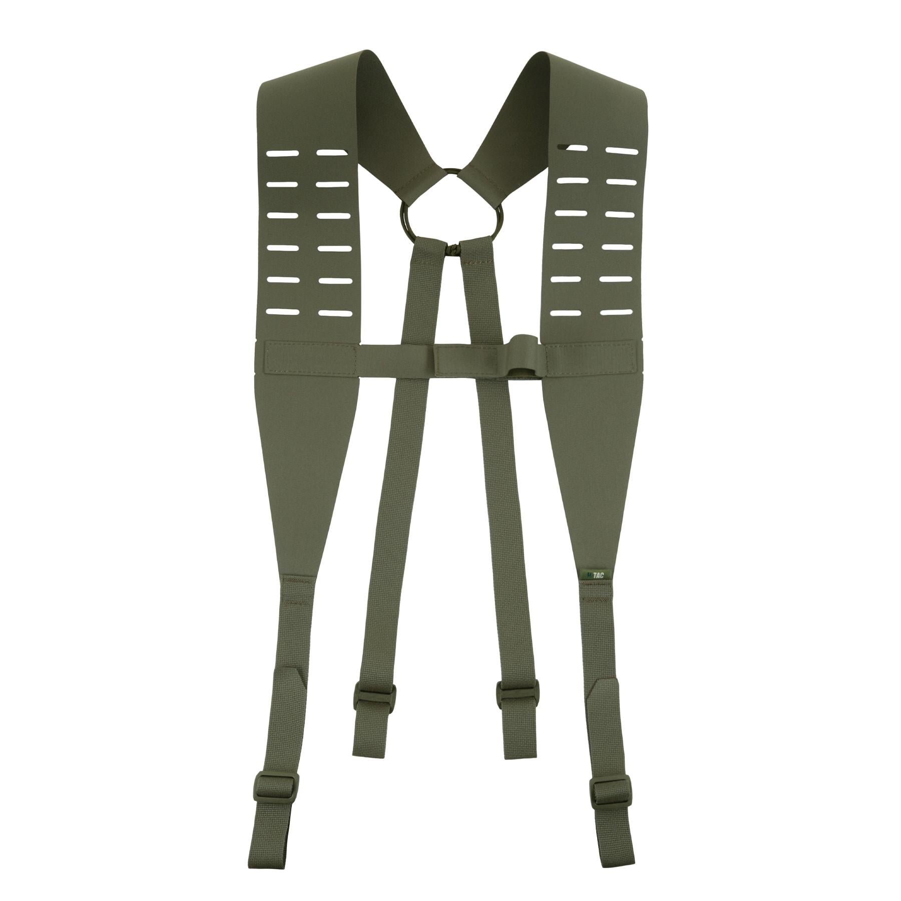 Ремені плечові M-Tac Laser Cut Ranger long для тактичного пояса Green (10255023-L) Ремені плечові M-Tac Laser Cut Ranger long для тактичного пояса Green (10255023-L)