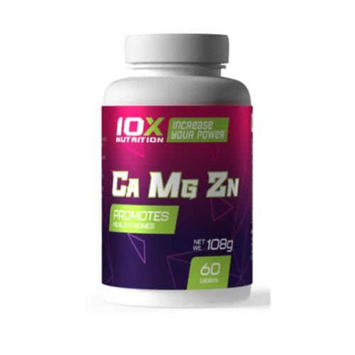 Мультиминералы для спорта 10XNutrition Ca-Mg-Zn 60 Tabs Мультиминералы для спорта 10XNutrition Ca-Mg-Zn 60 Tabs