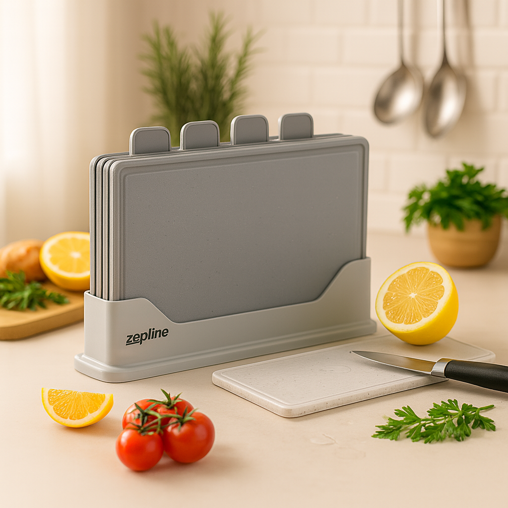 Набор разделочных досок Zepline ZP-00220 4 шт. Серый - фото 3 Набор разделочных досок Zepline ZP-00220 4 шт. Серый - фото 3