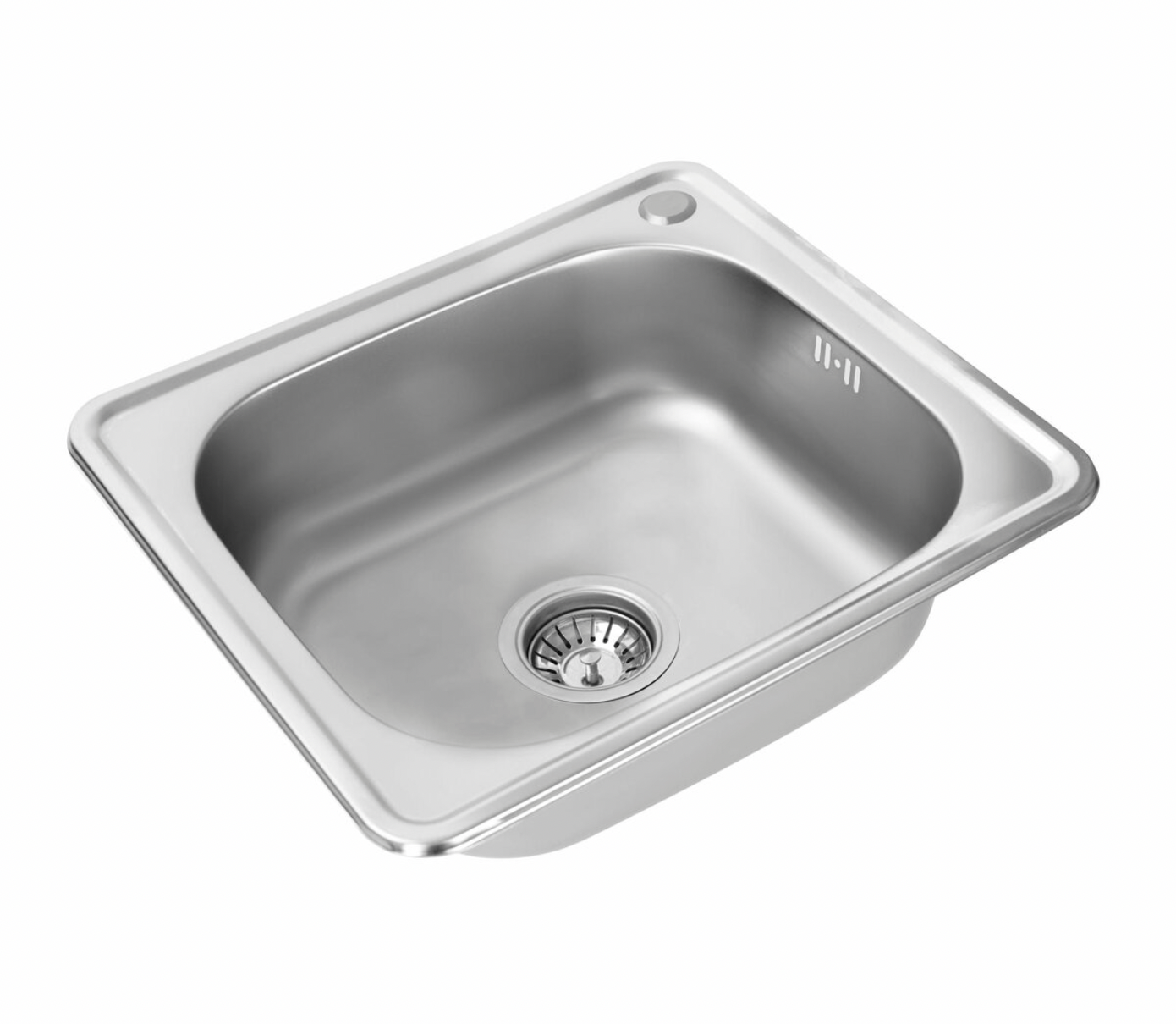 Мойка для кухни врезная Platinum 48x42 см толщина 0,6 мм Satin (7741631)