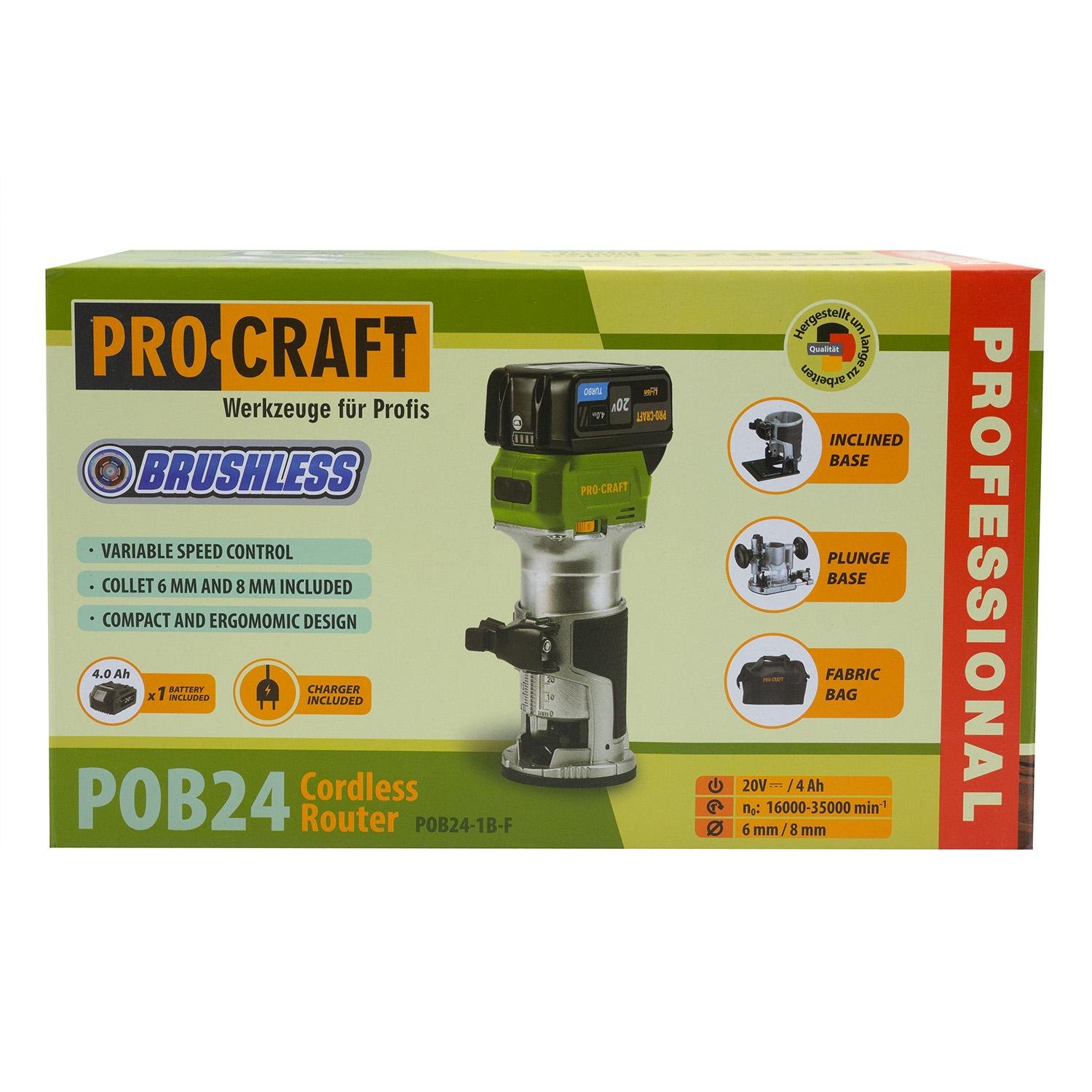 Фрезер акумуляторний Procraft POB24 1х АКБ (29013153) - фото 18 Фрезер акумуляторний Procraft POB24 1х АКБ (29013153) - фото 18