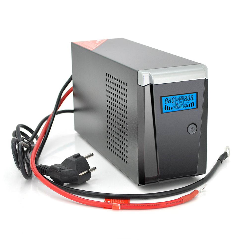 Источник бесперебойного питания с правильной синусоидой Ritar RTSW-600 LCD 600VA/360 Вт 12В под наружный АКБ 260х85х140 мм (YUT_V2137)