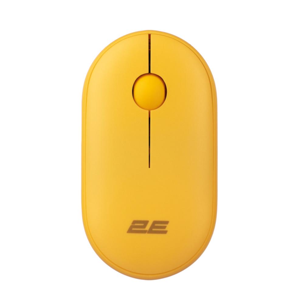 Комп'ютерна мишка бездротова 2E MF300 Silent WL BT Sunny Yellow (2E-MF300WYW)