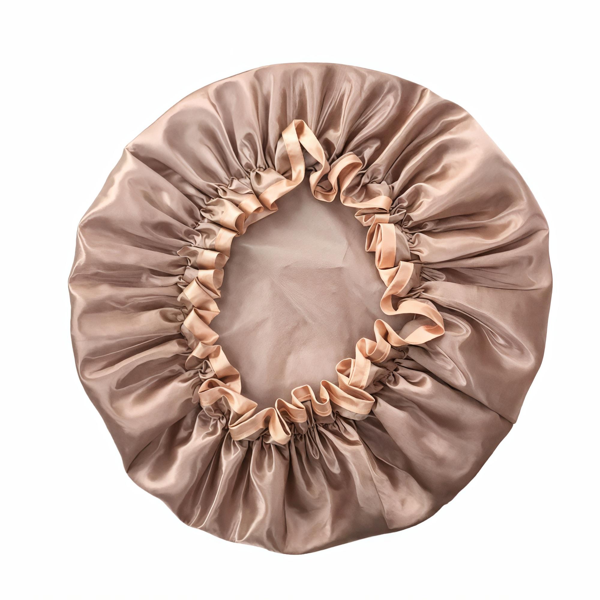 Шапочка для душу тканинна двошарова Бежевий (0142113)