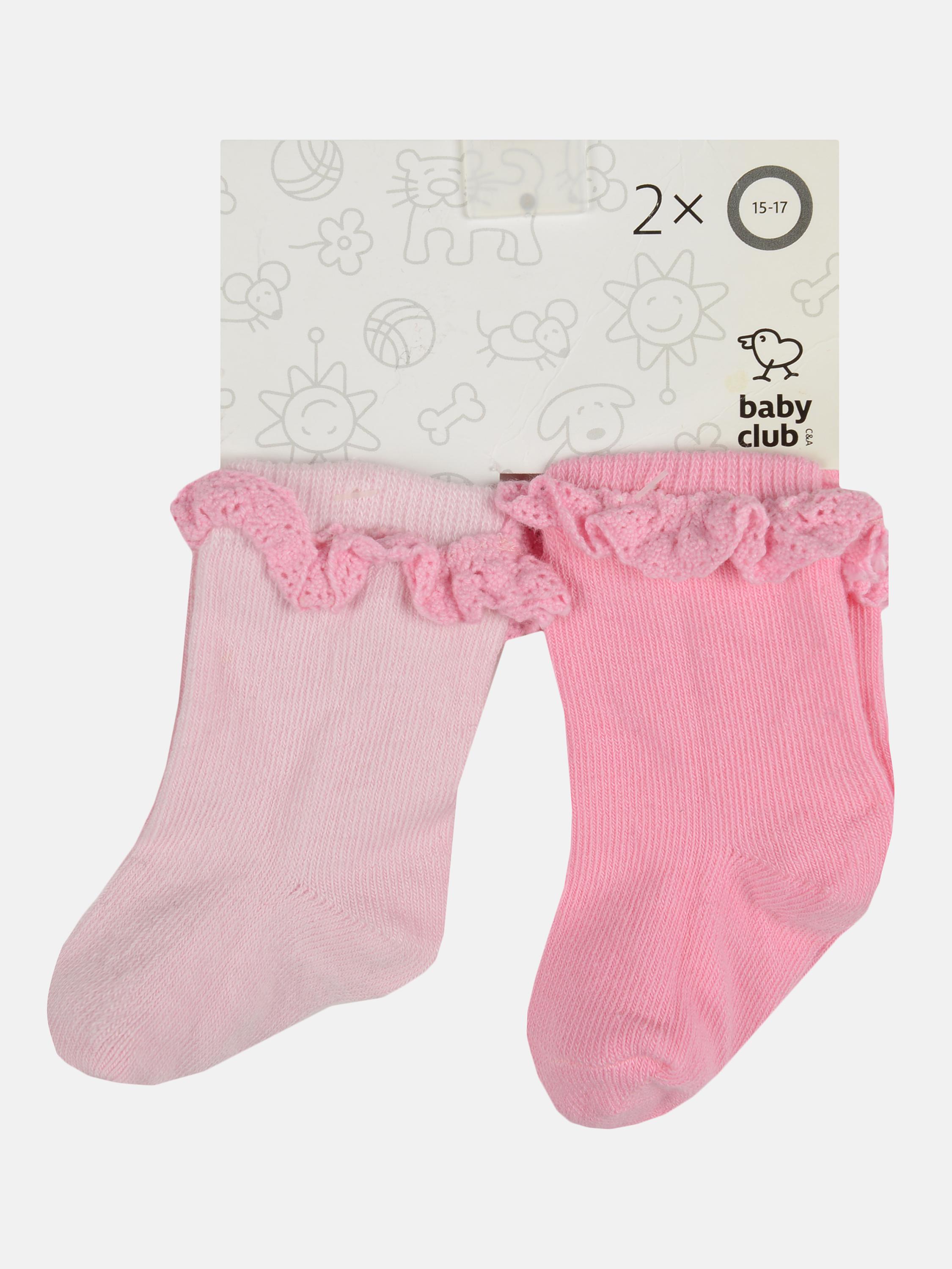 Шкарпетки C&A 2 пари р. 18-20 Рожевий (3183764325602)