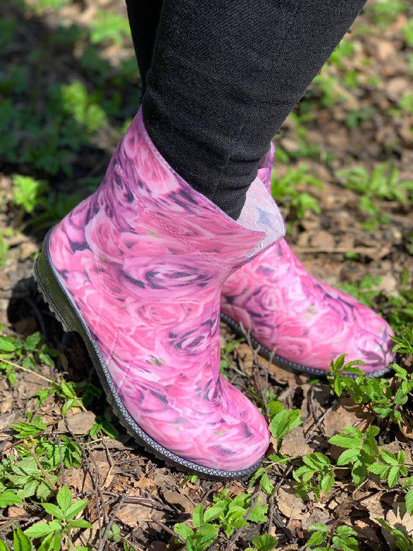 Женские резиновые полусапоги Litma р. 40 Розовые розы - фото 5 Женские резиновые полусапоги Litma р. 40 Розовые розы - фото 5
