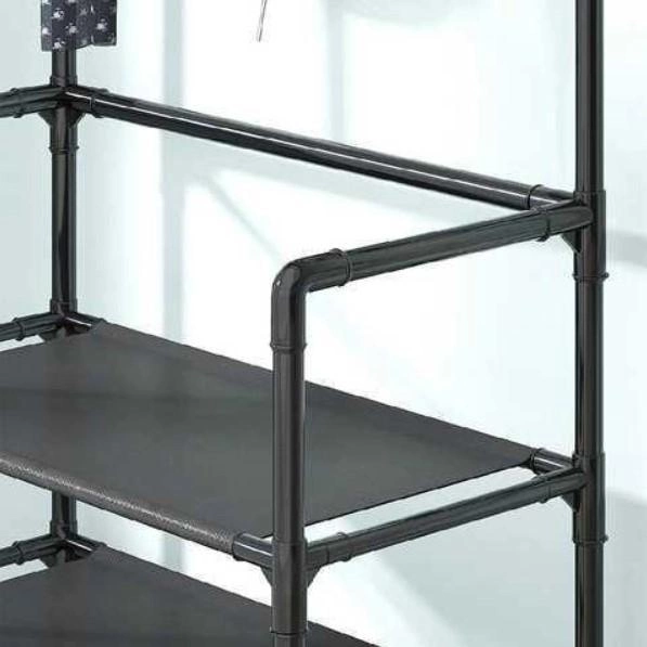 Вішалка для одягу New simple floor clothes rack LK-10 Чорний - фото 8