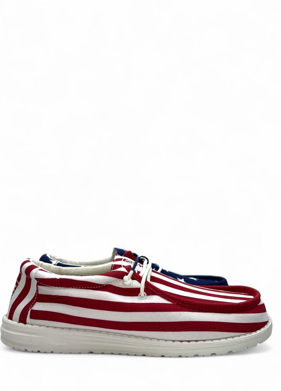 Чоловічі мокасини Hey Dude Wally Patriotic Merican Flag р. 45 29,7 Американський прапор (2785109855) - фото 2
