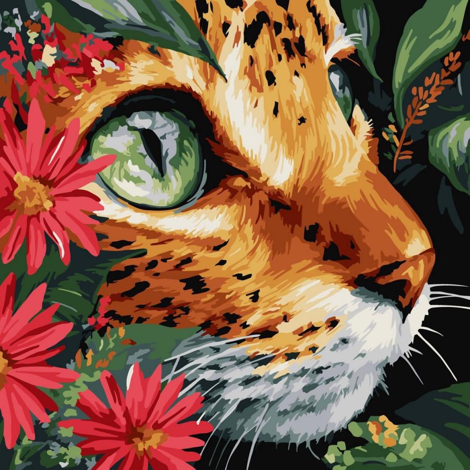 Картина по номерам Ideyka Бездонные глаза 40x40 см (KHO6792)