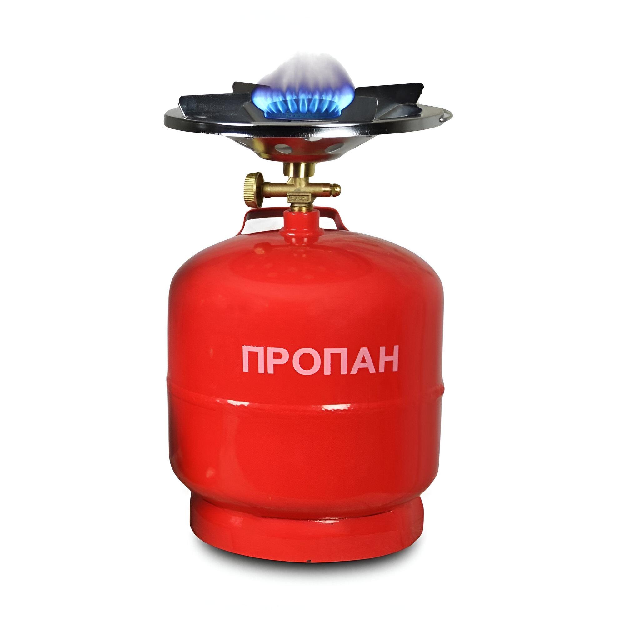 Комплект газовый баллон и горелка для кемпинга 8 л (8618-1) - фото 2 Комплект газовый баллон и горелка для кемпинга 8 л (8618-1) - фото 2