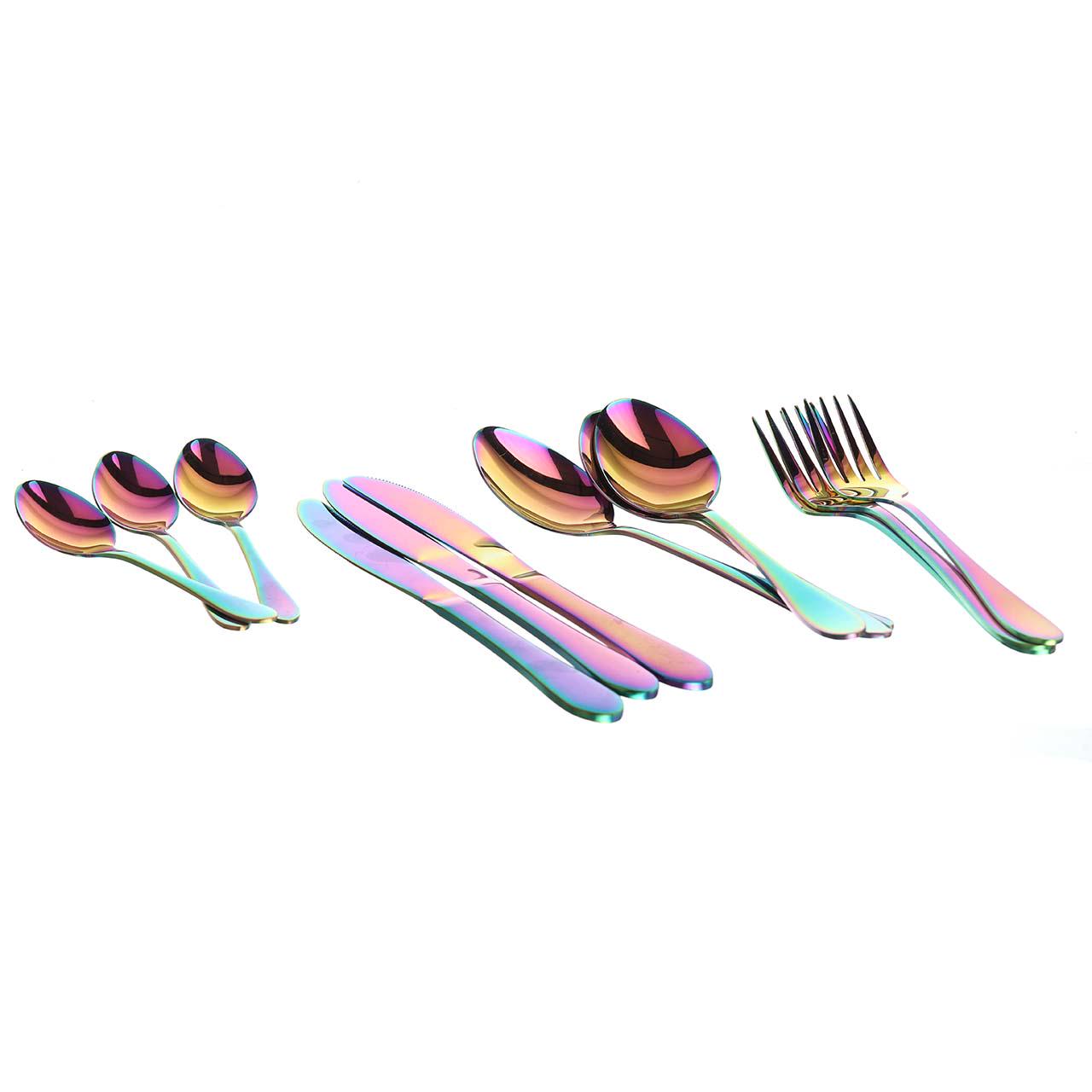 Набір столових предметів A-PLUS Rainbow (1421) - фото 4 Набір столових предметів A-PLUS Rainbow (1421) - фото 4