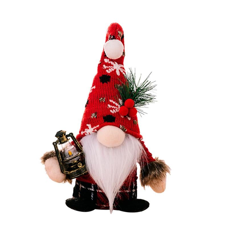 Игрушка новогодняя Lesko Гном Рождественский А6-10 24 см Red (31160255)