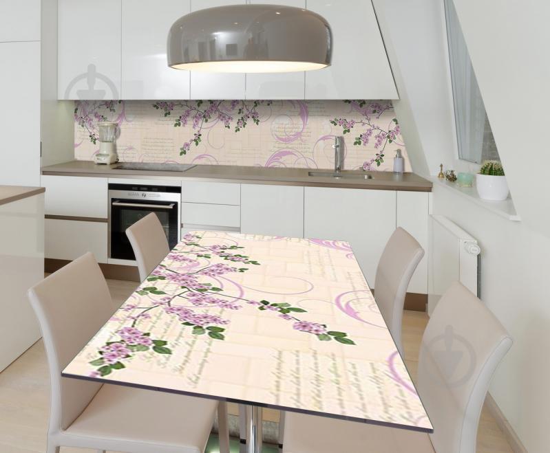 Наклейка виниловая на стол Zatarga  "Нарисованная Сакура" 650х1200 мм