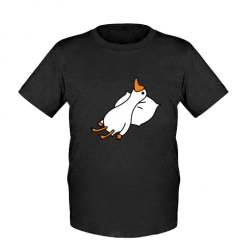 Футболка детская Гусь лежит 164 см Черный (13518103-2-185156-XL)