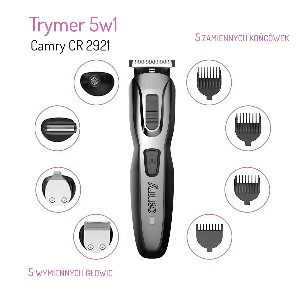 Машинка для стрижки + триммер Camry CR 2921 - фото 4 Машинка для стрижки + триммер Camry CR 2921 - фото 4