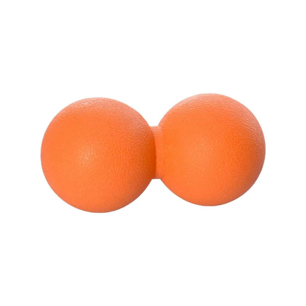 Мяч массажер двойной МФР миофасциального релиза эспандер кистевой TPE 270 г 12х6 см