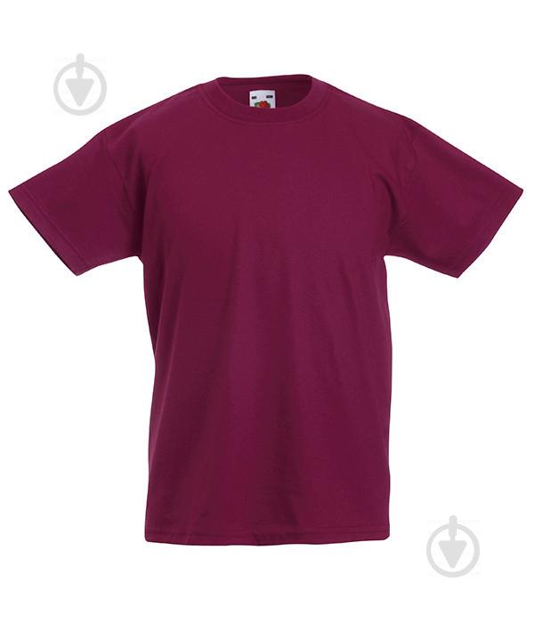 Футболка Fruit of the Loom Valueweight 104 см Бордовый (061033041104)