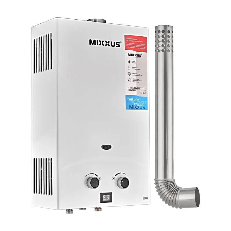 Газова колонка MIXXUS GWH-0710 BASIC TURBO турбована 10 л/хв Білий (WH0028) Газова колонка MIXXUS GWH-0710 BASIC TURBO турбована 10 л/хв Білий (WH0028)