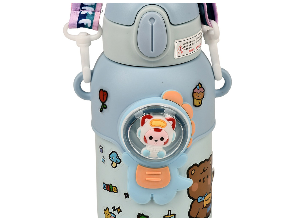 Термос дитячий Stenson MT-4930 з трубочкою нержавіюча сталь 500 мл Голубий (2781785071) - фото 4 Термос дитячий Stenson MT-4930 з трубочкою нержавіюча сталь 500 мл Голубий (2781785071) - фото 4