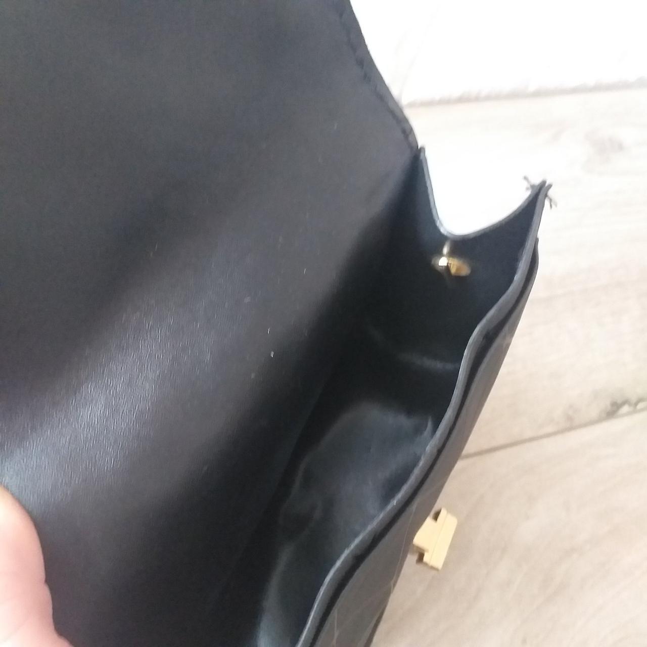 Женская сумка маленькая классическая на цепочке Черный (KG-7252) - фото 3 Женская сумка маленькая классическая на цепочке Черный (KG-7252) - фото 3