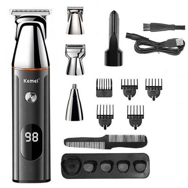 Машинка для стрижки Kemei Km-5857 с насадками