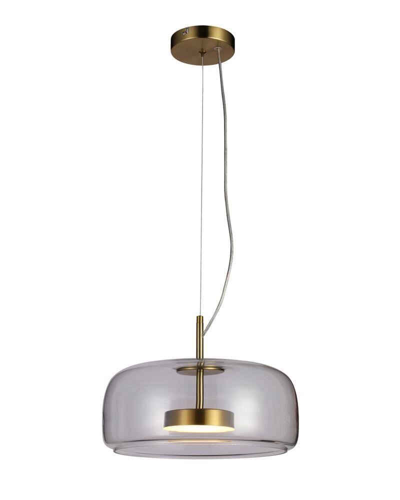 Подвесной светильник Italux PND-17760B-BRSS-CL Caste LED 1x10W 3000K 850Lm IP20 Золотой (27506665)