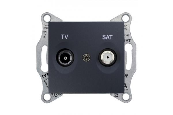 Розетка TV оконечная Schneider Electric SDN3401670 Sedna пластиковая Графитовый (11533071) Розетка TV оконечная Schneider Electric SDN3401670 Sedna пластиковая Графитовый (11533071)