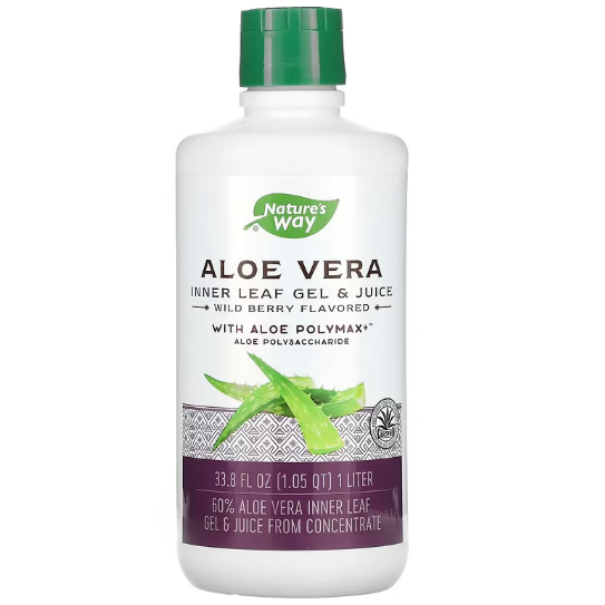 Алое Вера Гель Natures Way Aloe Vera Inner Leaf Gel and Juice Лесные ягоды 1000 мл Алое Вера Гель Natures Way Aloe Vera Inner Leaf Gel and Juice Лесные ягоды 1000 мл