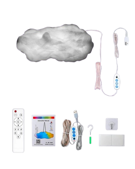 Ночник Облако OBL-211 3D LED с пультом (23496820)