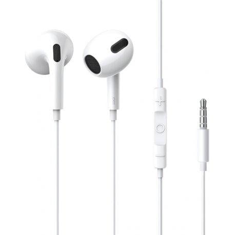 Навушники BASEUS Encok 3,5 мм lateral in-ear Wired Earphone H17 White (NGCR020002)