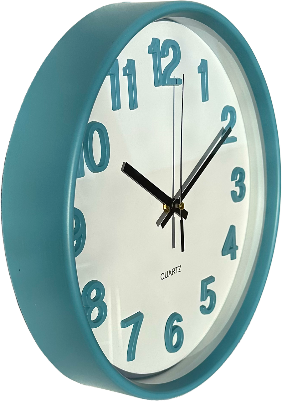 Годинник настінний безшумний Quartz OH-252-Sky 30 см Блакитний (2764179390) - фото 2 Годинник настінний безшумний Quartz OH-252-Sky 30 см Блакитний (2764179390) - фото 2