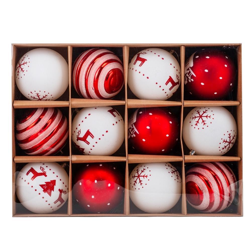 Набір ялинкових куль Казкова ніч 12 шт. (9125-021) - фото 1
