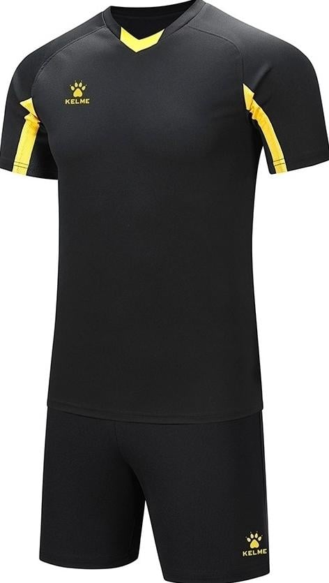 Комплект футбольной формы KELME LEON L Черно-желтый (7351ZB1129.9005)