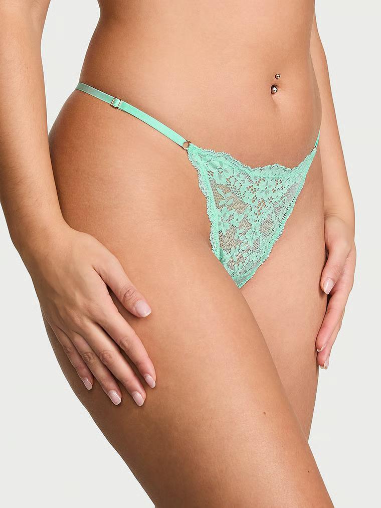 Трусики стринги Victoria's Secret Dream Angels Lace Adjustable V-String Panty M Бирюзовый (26984886) Трусики стринги Victoria's Secret Dream Angels Lace Adjustable V-String Panty M Бирюзовый (26984886)