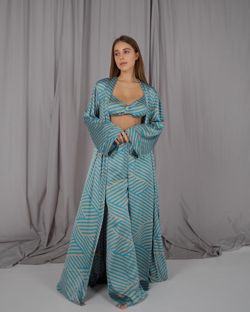 Домашний женский костюм QC Helen S Голубой (30106S) Домашний женский костюм QC Helen S Голубой (30106S)