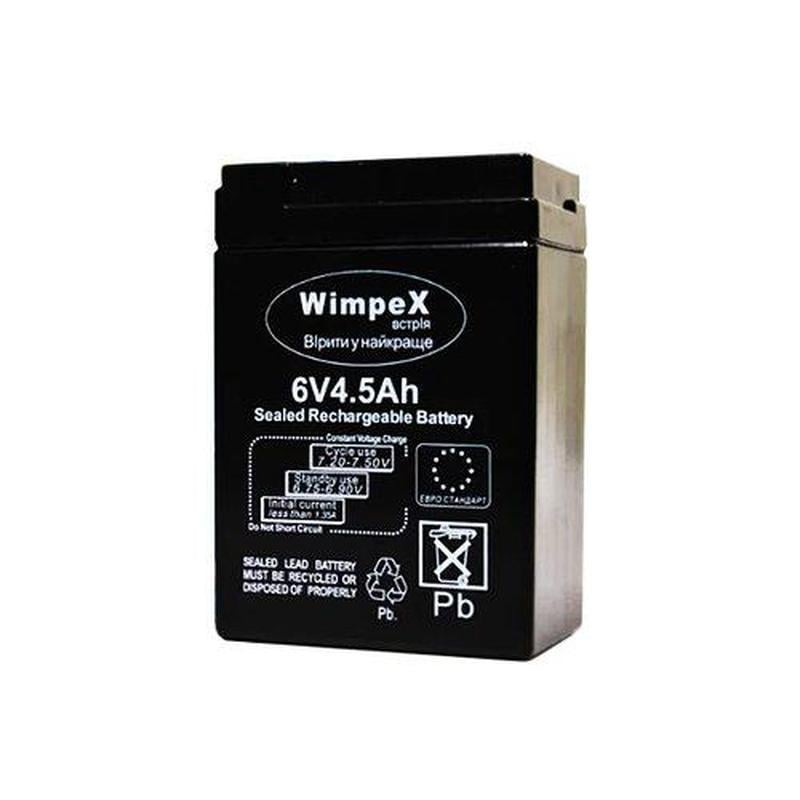 Аккумулятор Wimpex WX-645 6 V 4,5 AH 20 HR для установки в бесперебойные блоки/пульты охранной сигнализации