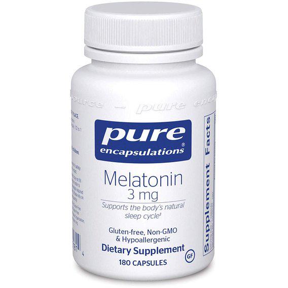 Мелатонин для сна Pure Encapsulations Melatonin 3 мг 180 Caps (PE-00181) Мелатонин для сна Pure Encapsulations Melatonin 3 мг 180 Caps (PE-00181)